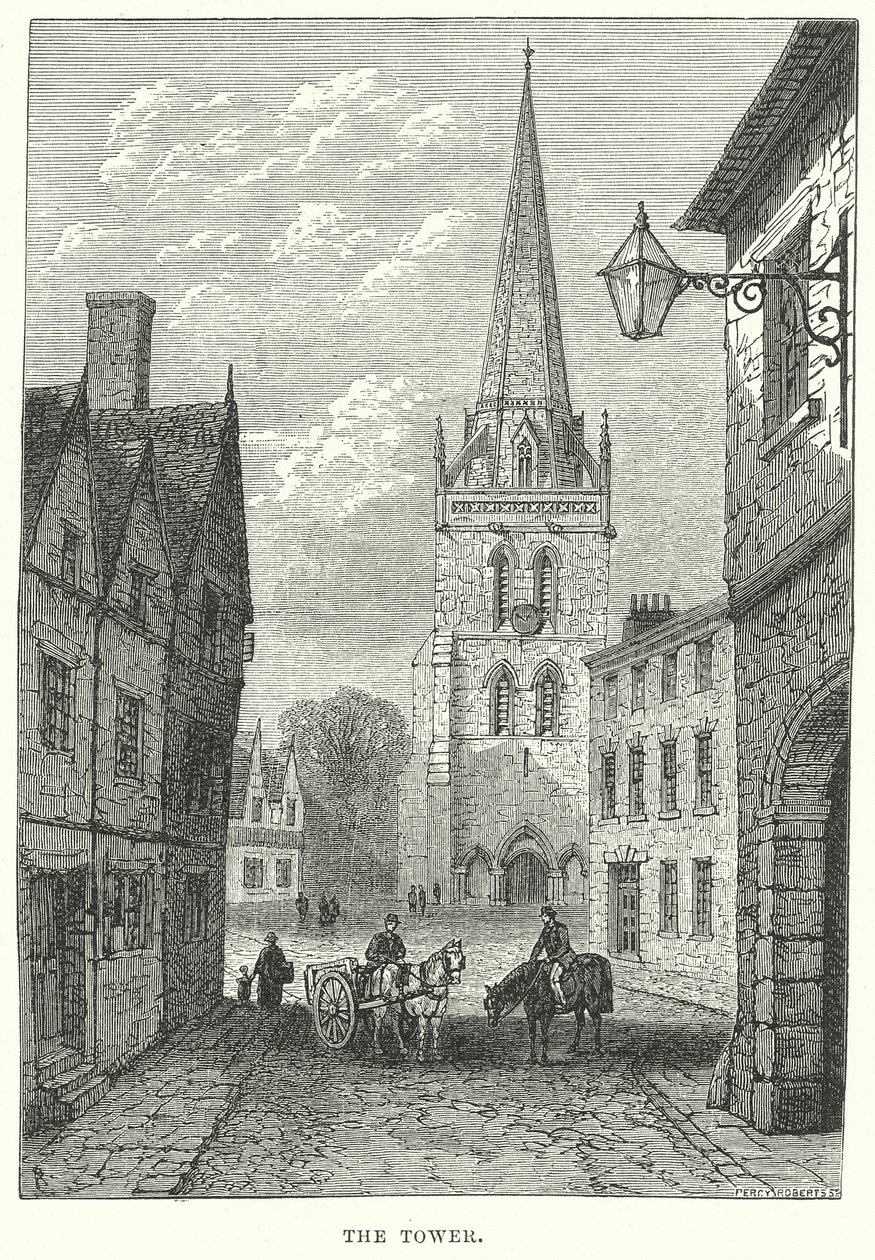 Der Turm (Gravur) von English School