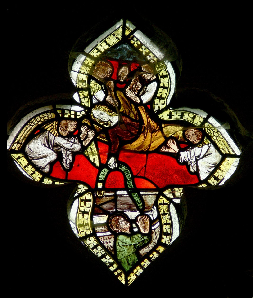Die Jungfrau lässt ihren Gürtel bei ihrer Himmelfahrt an St. Thomas zurück, ca. 1325-50 von English School