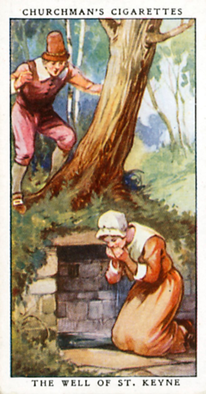 Der Brunnen von St. Keyne (Farblitho) von English School