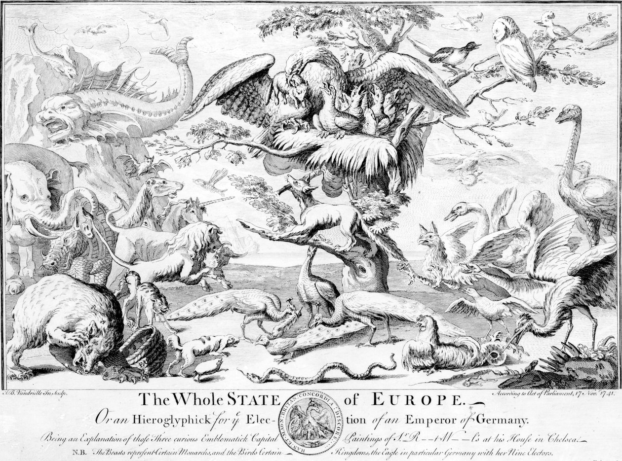Der gesamte Zustand Europas oder ein Hieroglyph für die Wahl eines Kaisers von Deutschland von English School