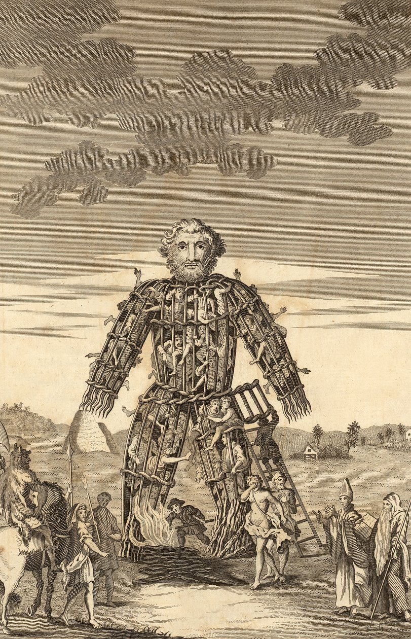 Der Weidenmann der Druiden, aus The Complete English Traveller, oder eine neue Umfrage und Beschreibung von England und Wales, veröffentlicht 1771 von English School