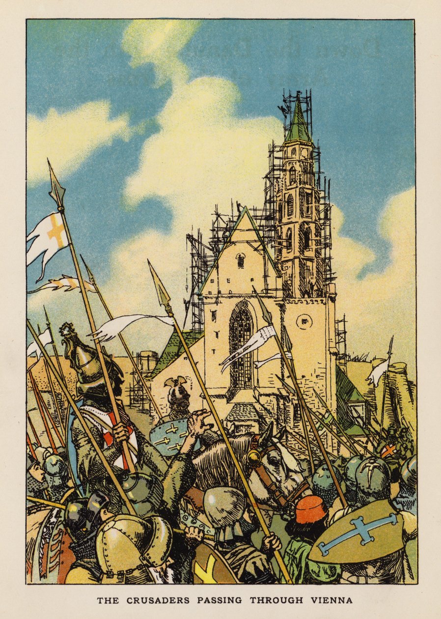 Die Kreuzritter ziehen durch Wien von English School