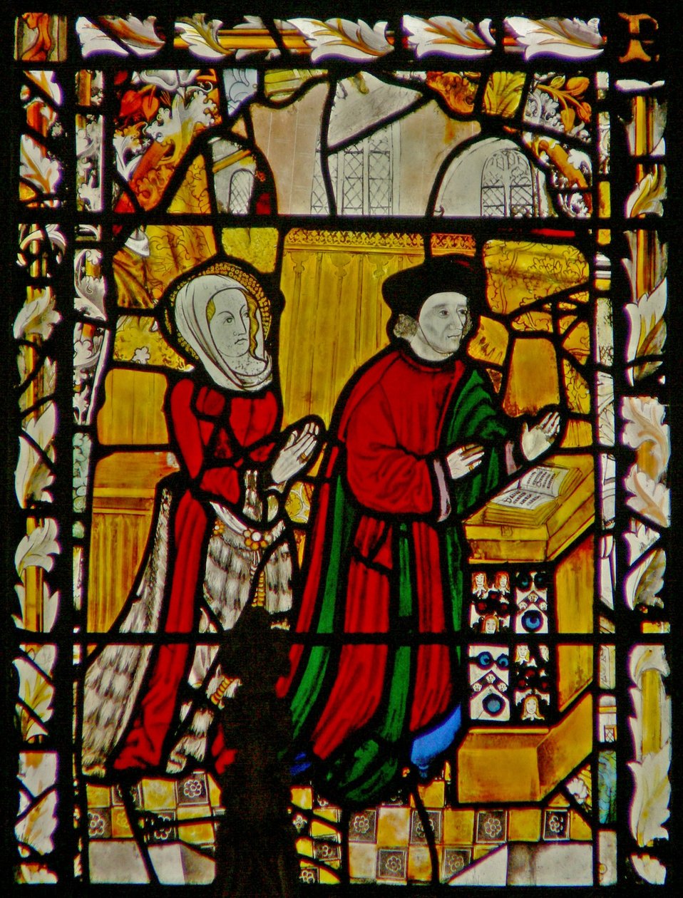 Das Ostfenster, das die Stifter - Ely darstellt von English School