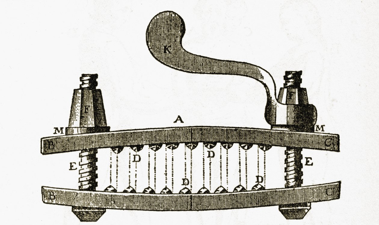 Die Daumenschraube von Maria Theresia von Österreich (1717-80) von English School