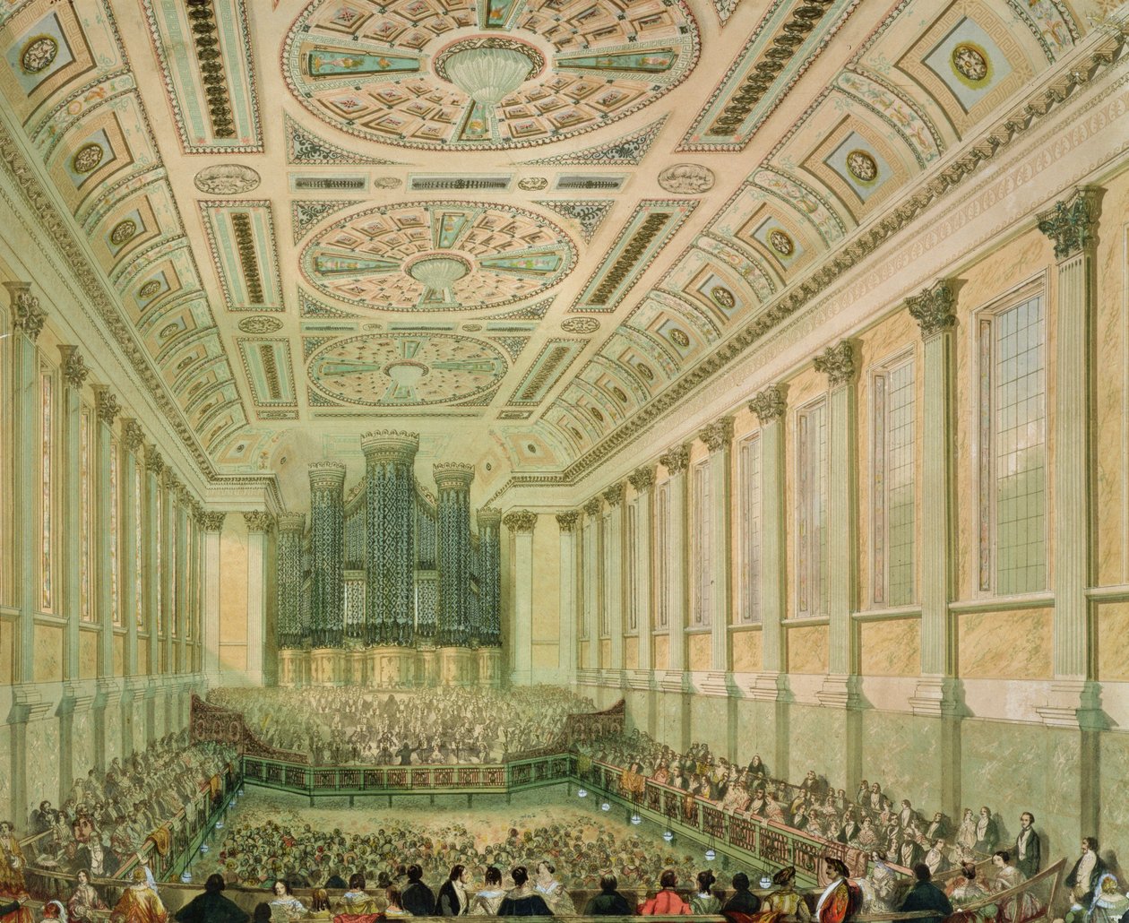 Rathaus, Innenansicht, 1855-1875 von English School