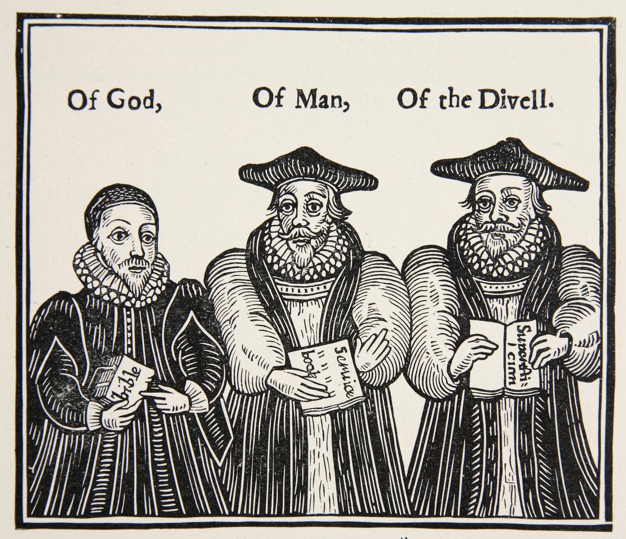 Triple Episcopacie, Satire der puritanischen Partei über Laud und die Hofbischöfe, aus einer Abhandlung von 1641 von English School