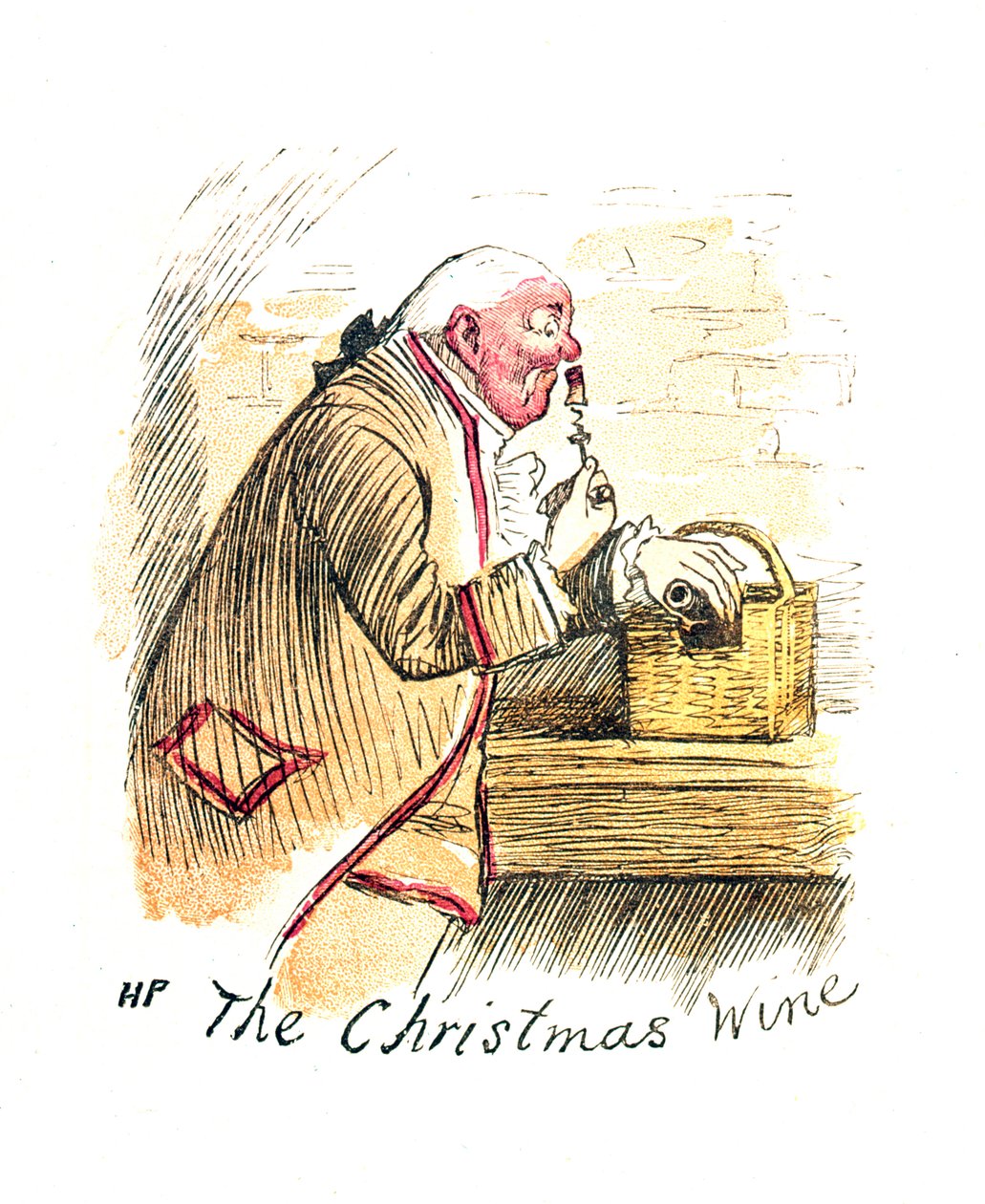 Viktorianische Weihnachtskarte mit dem Titel 