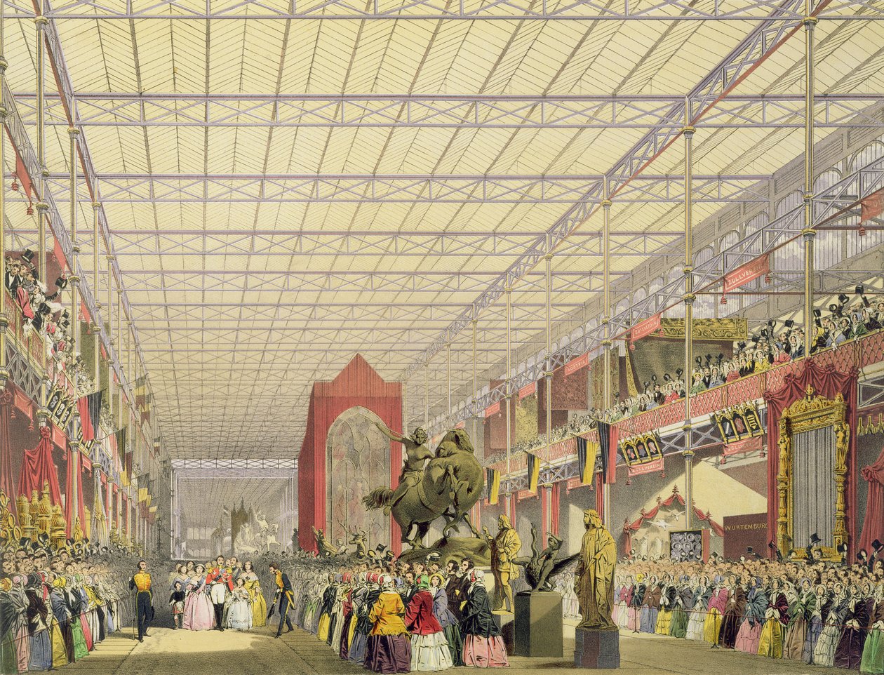 Ansicht des ausländischen Schiffs der Großen Ausstellung von 1851, aus Dickinsons Comprehensive Pictures von English School