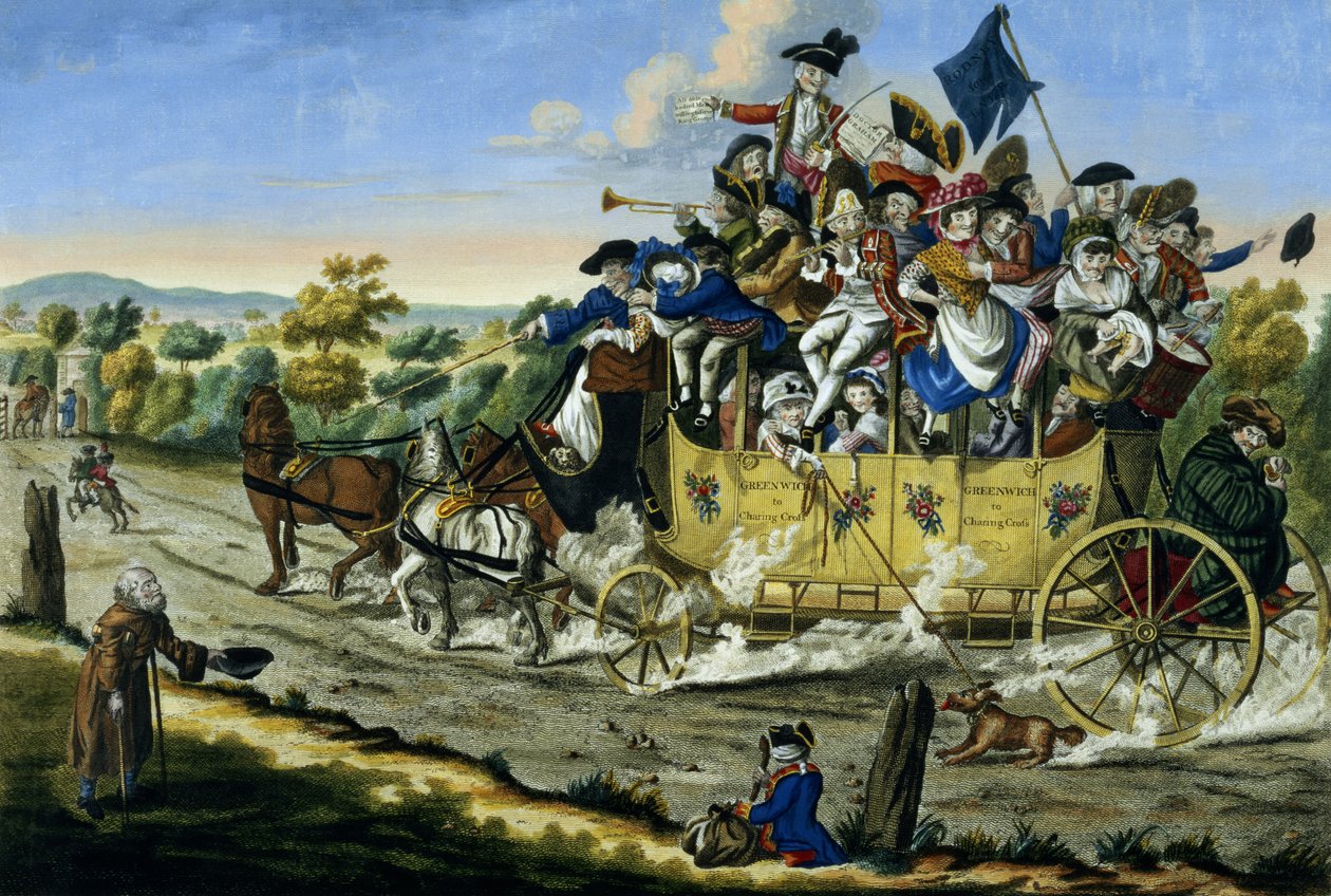 Pfingstferien, veröffentlicht von Carington Bowles, 1783 von English School