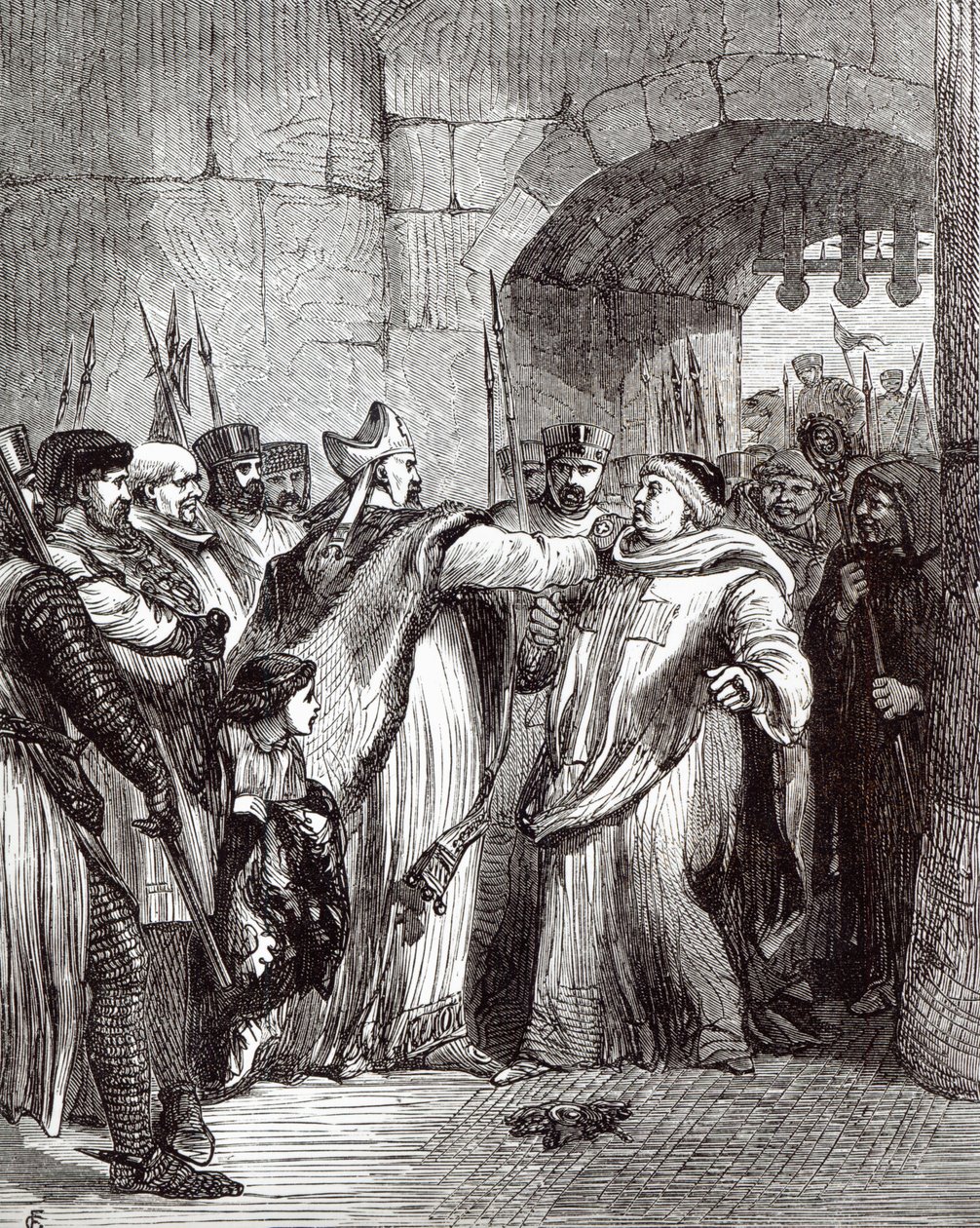 William Longchamp (gest. 1197) und Hugh de Pudsey (1125-95) von English School