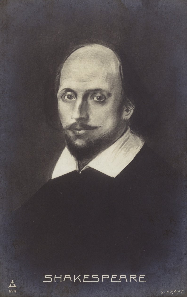 William Shakespeare (ca. 1564-1616), englischer Dramatiker und Dichter von English School