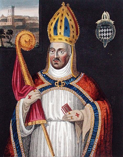 William von Wainfleet (ca.1395-1486) (nach einem Gemälde in der Bodleian Gallery) von English School