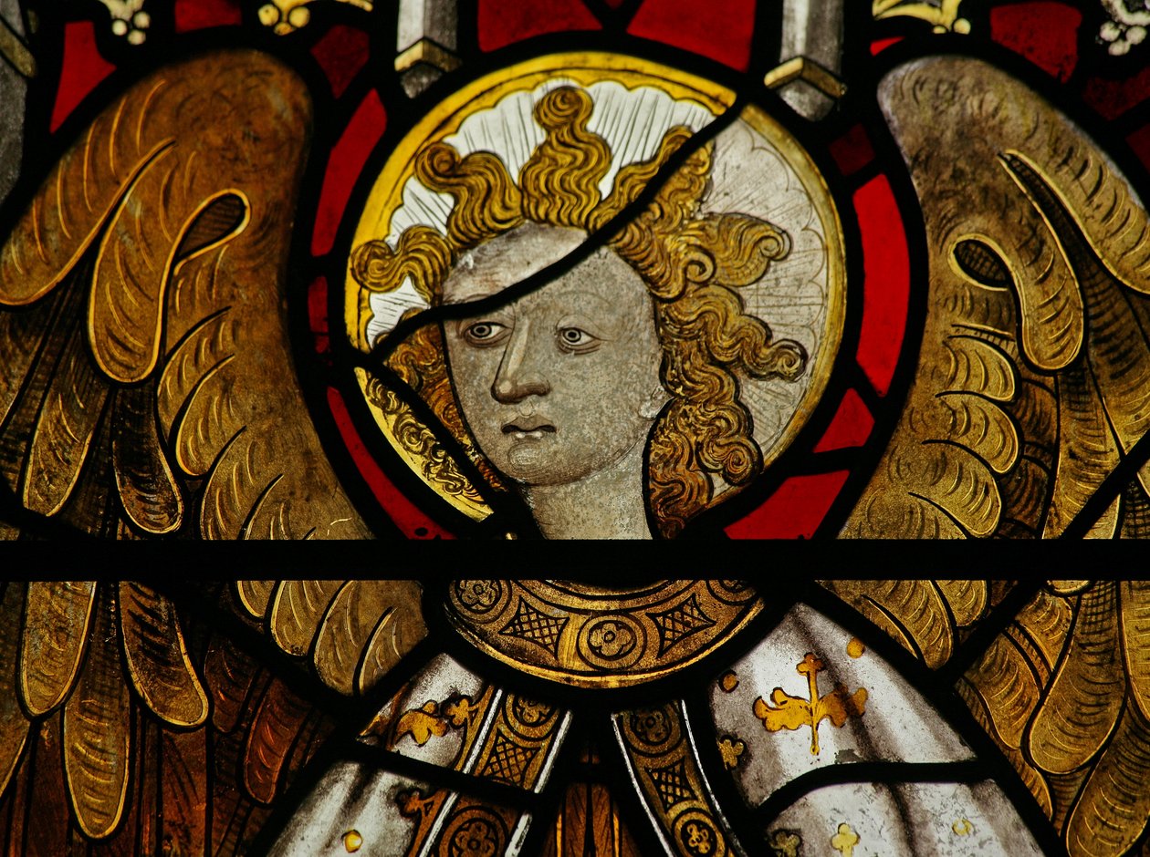 Fenster Na mit Darstellung von St. Michael von English School