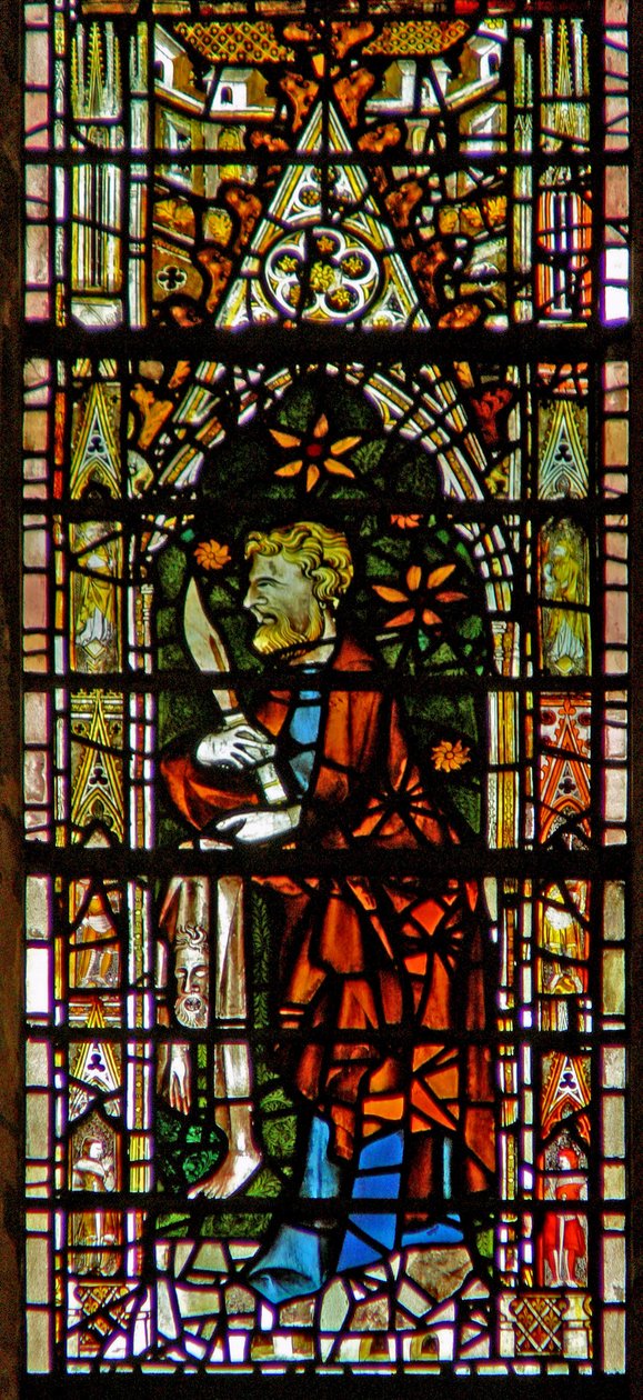 Fenster c6, Darstellung von St. Bartholomäus von English School