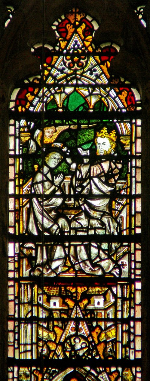 Fenster c7, Darstellung der Krönung der Jungfrau Maria von English School