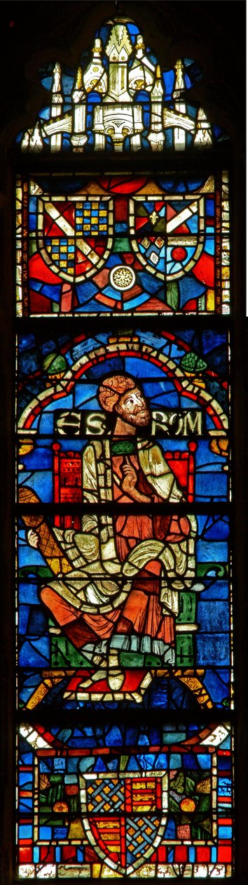 Fenster mit einer genealogischen Figur: Escrom von English School