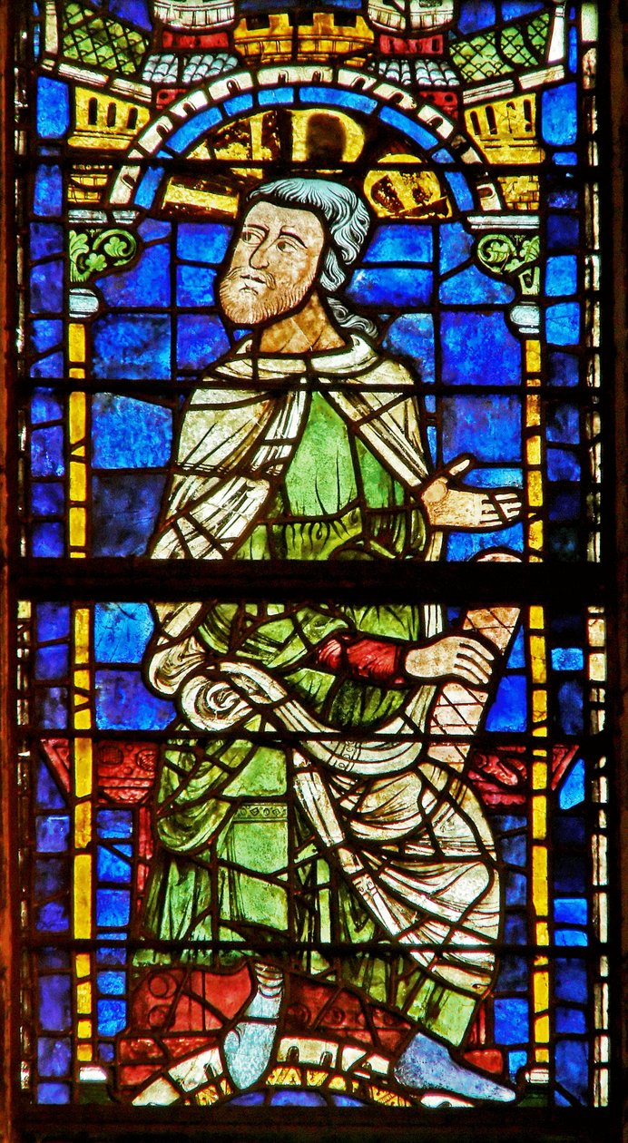 Fenster, das eine genealogische Figur zeigt: Juda von English School