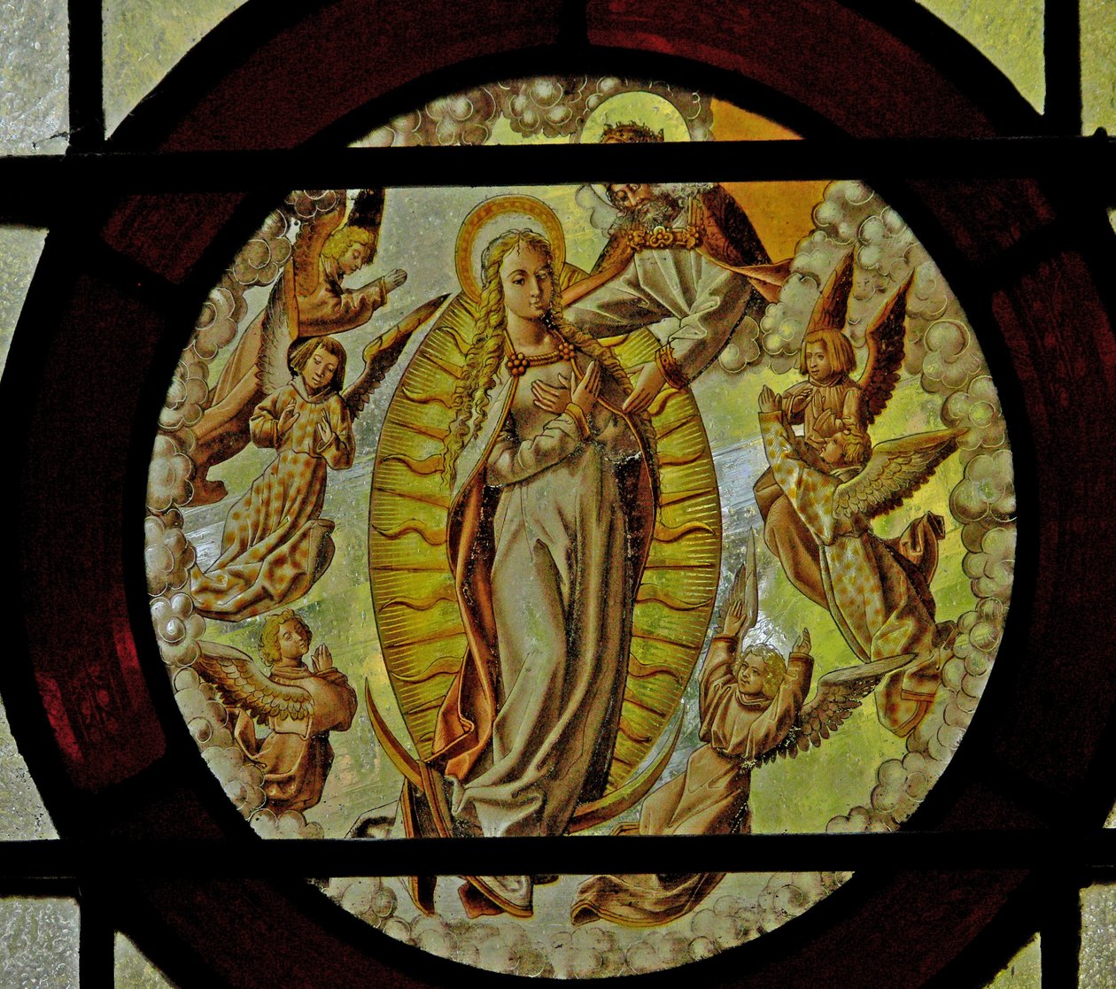 Fenster, Die Himmelfahrt der Jungfrau Maria von English School