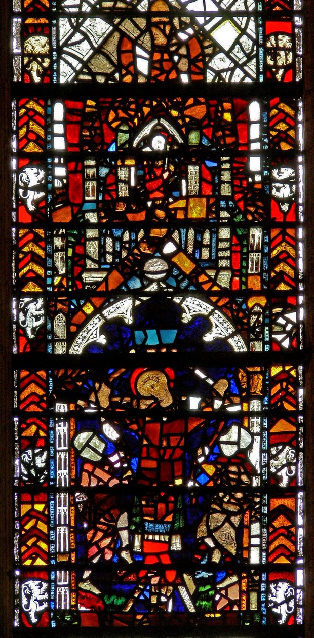 Fenster w39, Darstellung des Martyriums von St. Eleutherius von English School