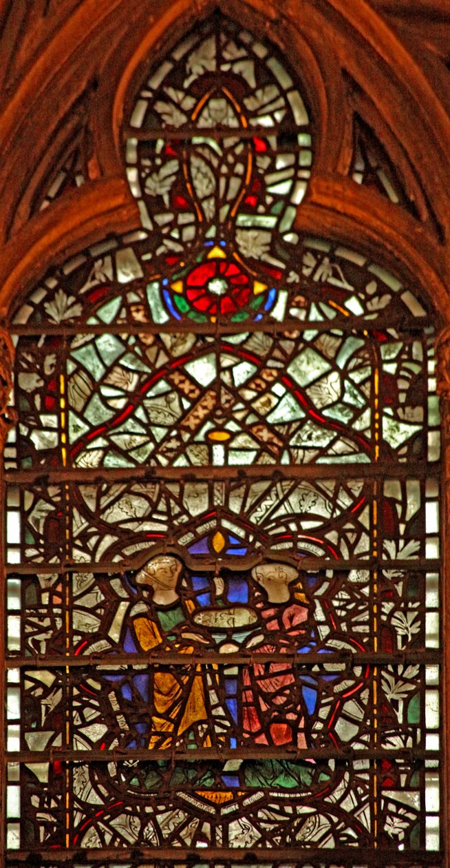 Fenster w61 mit einer Szene aus dem Leben des hl. Johannes des Täufers: Salome erhält seinen Kopf von English School