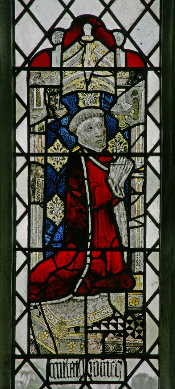 Fenster w6, Darstellung eines Stifters - John Gedney von English School