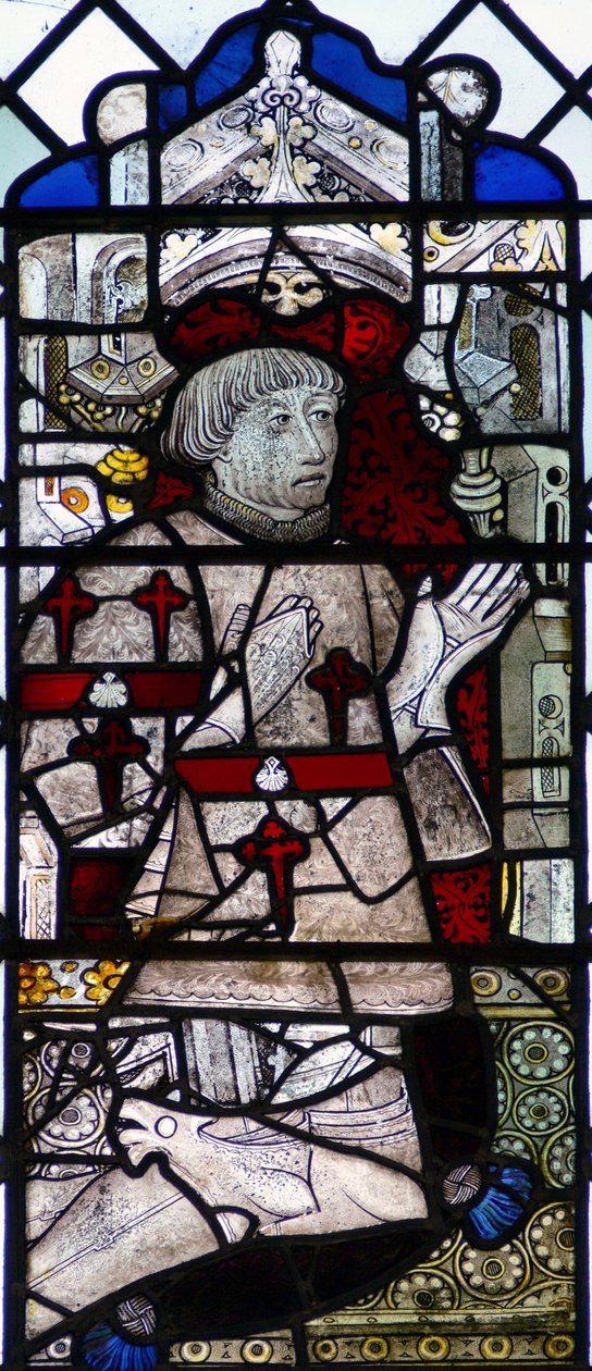 Fenster w6 zeigt einen Stifter - Robert Crane von English School