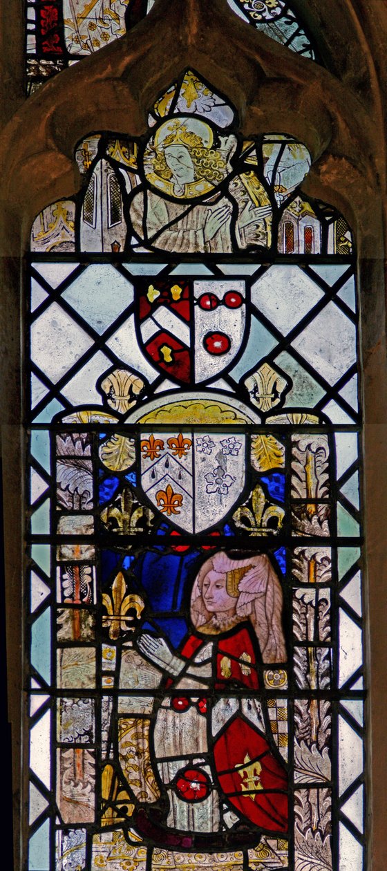Fenster w7, Darstellung eines Stifters - Ann Montgomery von English School