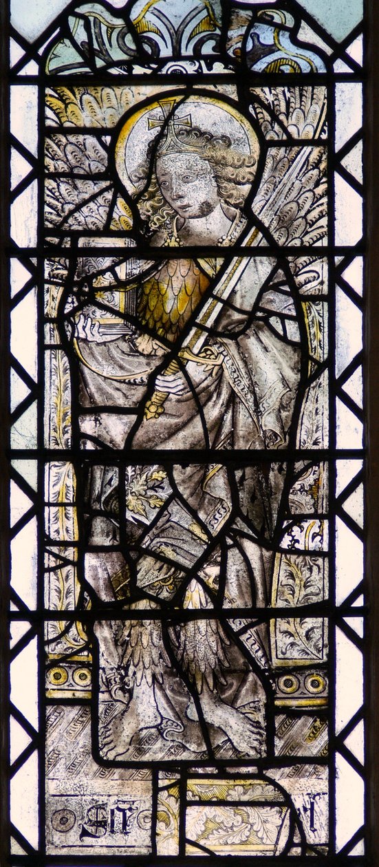 Fenster w8, Darstellung der Engelshierarchie: Erzengel Raphael von English School