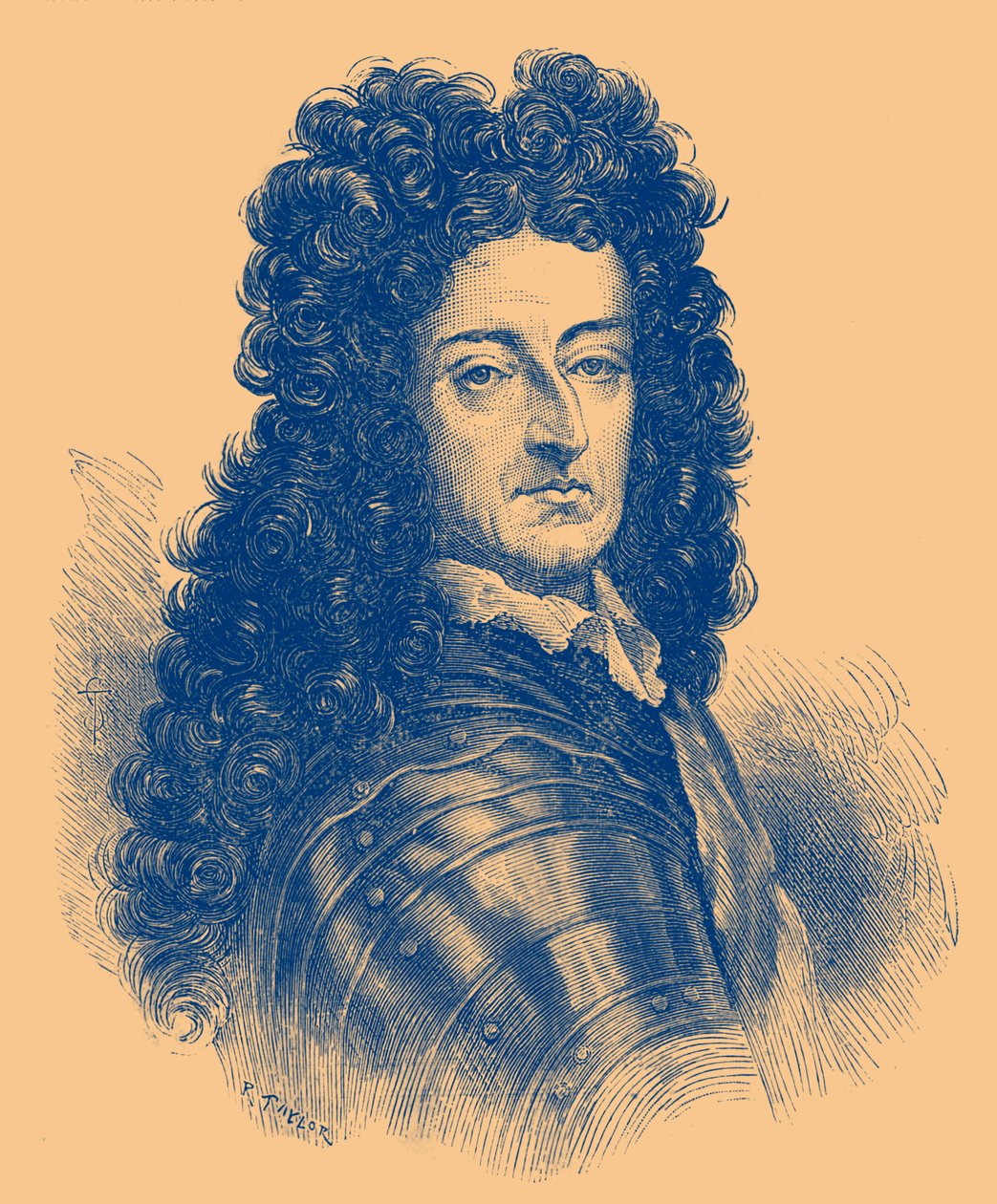 Porträt von König Wilhelm III von English School