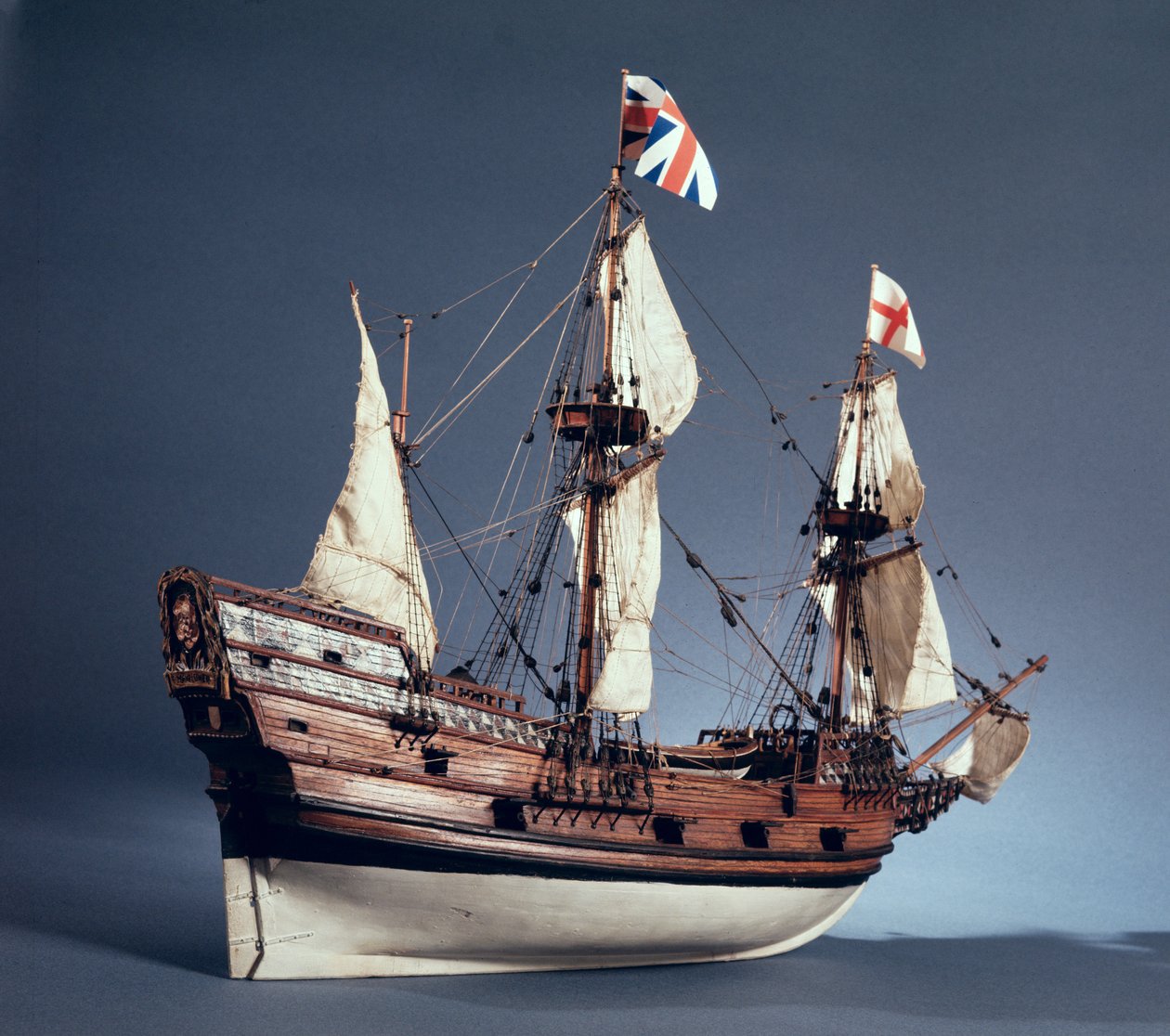 Modell der Mayflower von 1620 im Maßstab 1:60 von English School English School