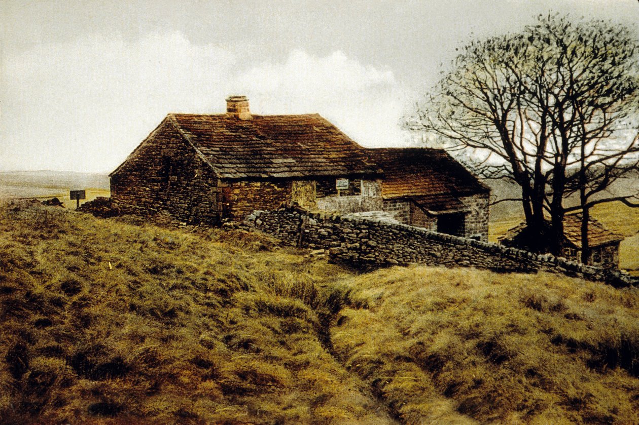 Ein Haus auf dem Moor, nahe Haworth, Yorkshire von English School English School