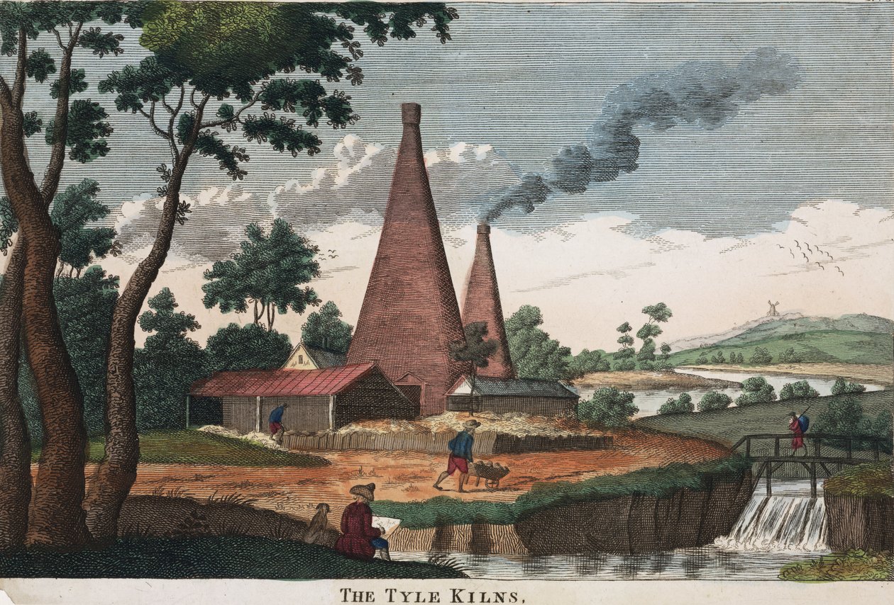 Die Ziegelöfen, 1780-1830 von English School English School
