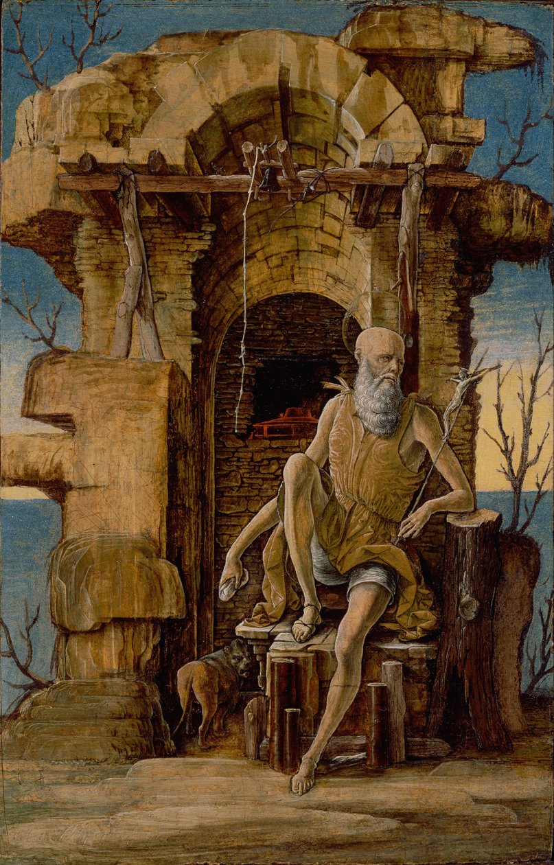 Heiliger Hieronymus in der Wildnis von Ercole de Roberti