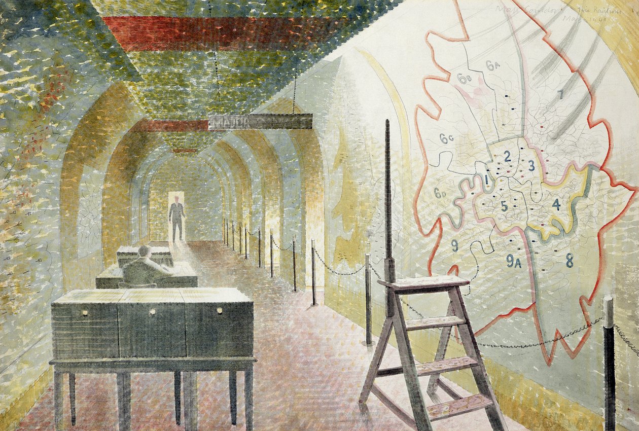 Nr. 1 Kartenkorridor von Eric Ravilious