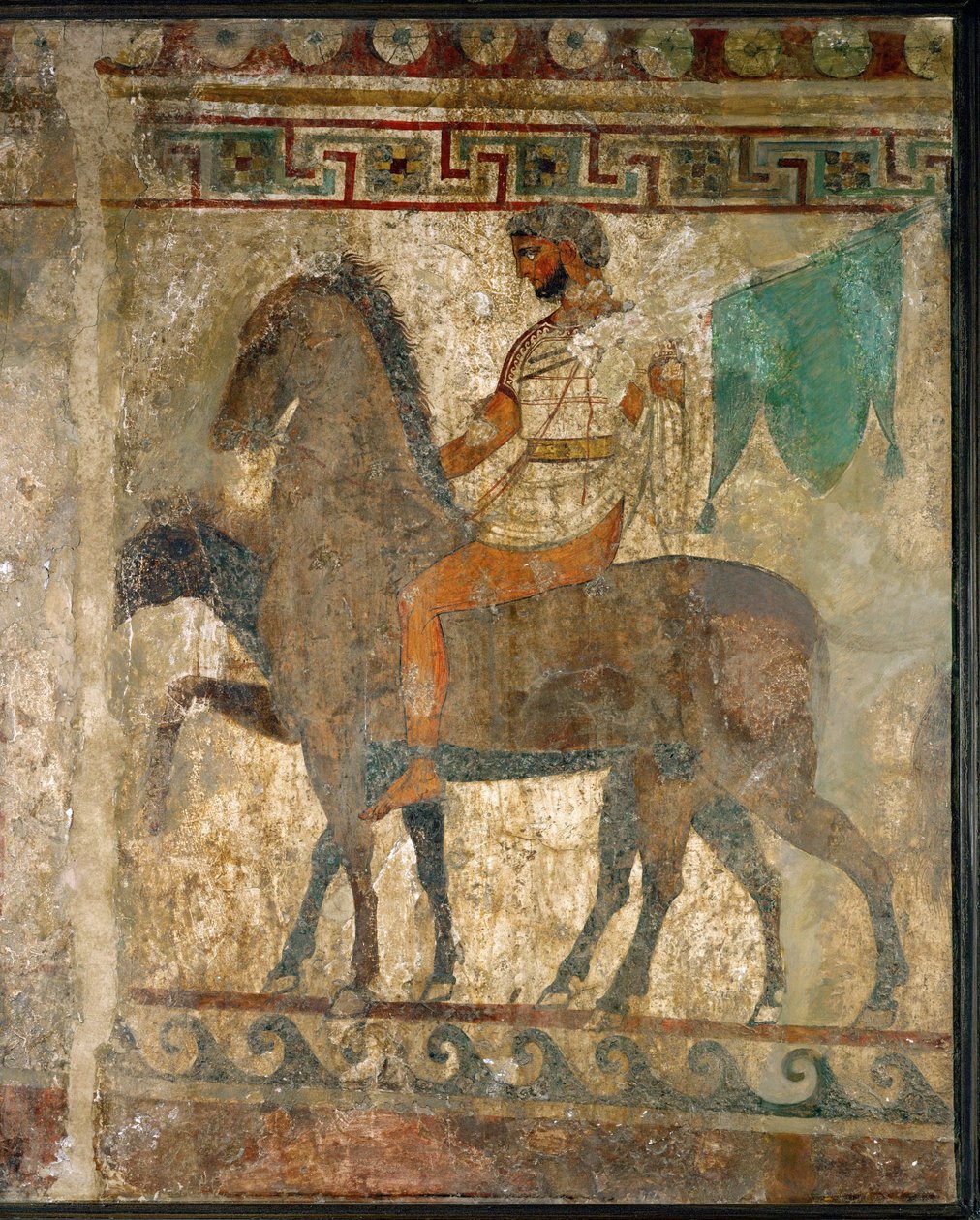 Ein Reiter in einer Prozession von Erich Lessing