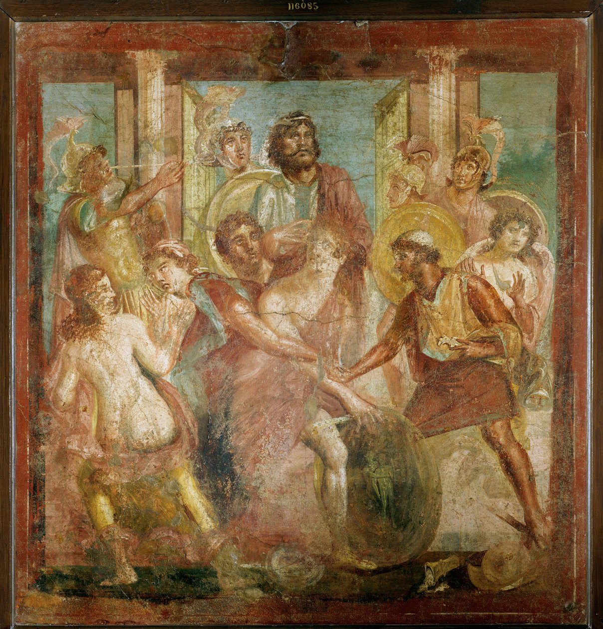 Achilles entdeckt von Odysseus unter den Töchtern des Lykomedes auf Skyros von Erich Lessing