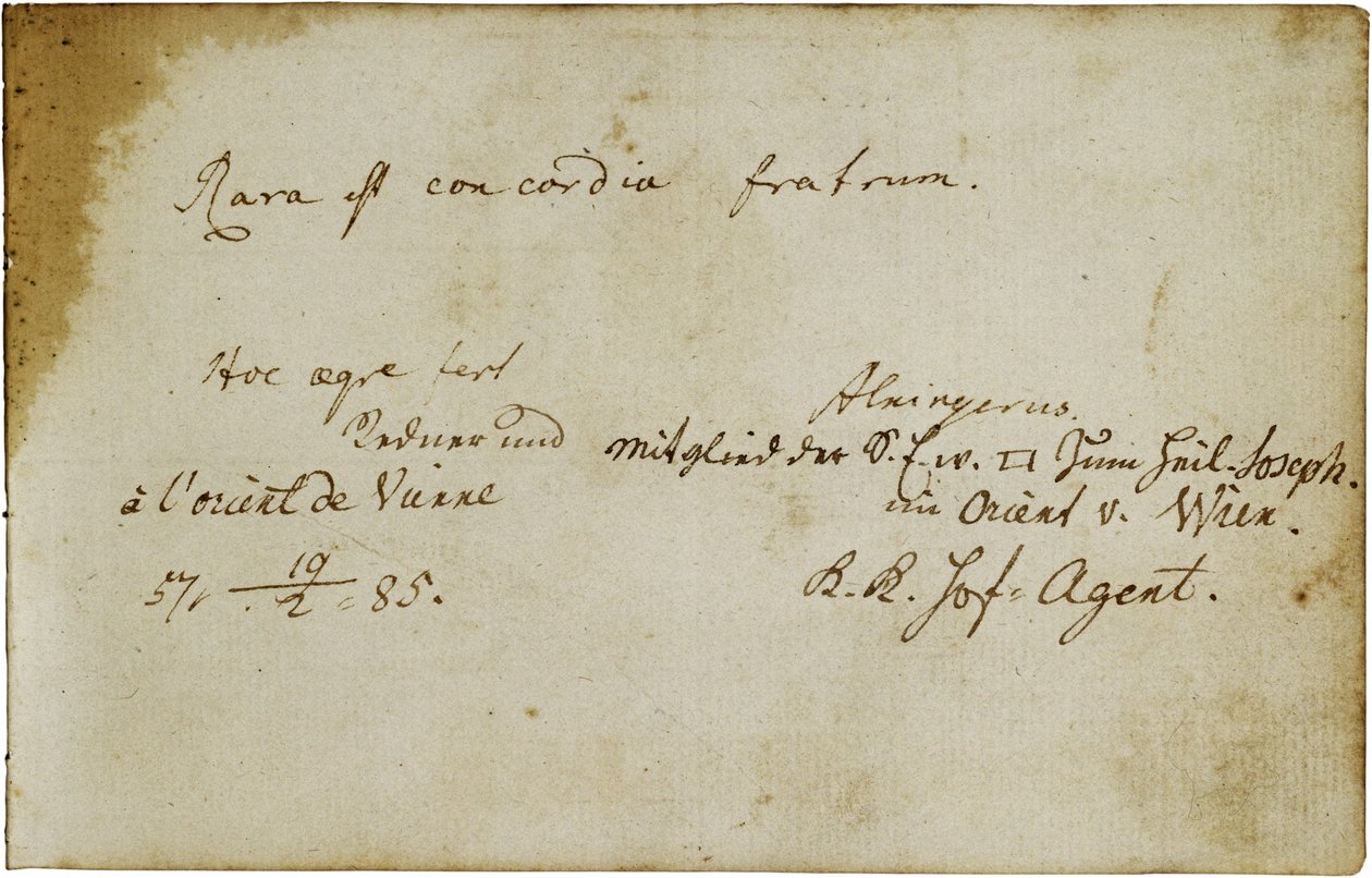 Album für einen Freimaurer (Johann Georg Kronauer) von Erich Lessing