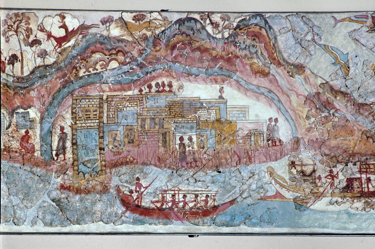 Einfahrt einer Flotte in den Hafen von Erich Lessing