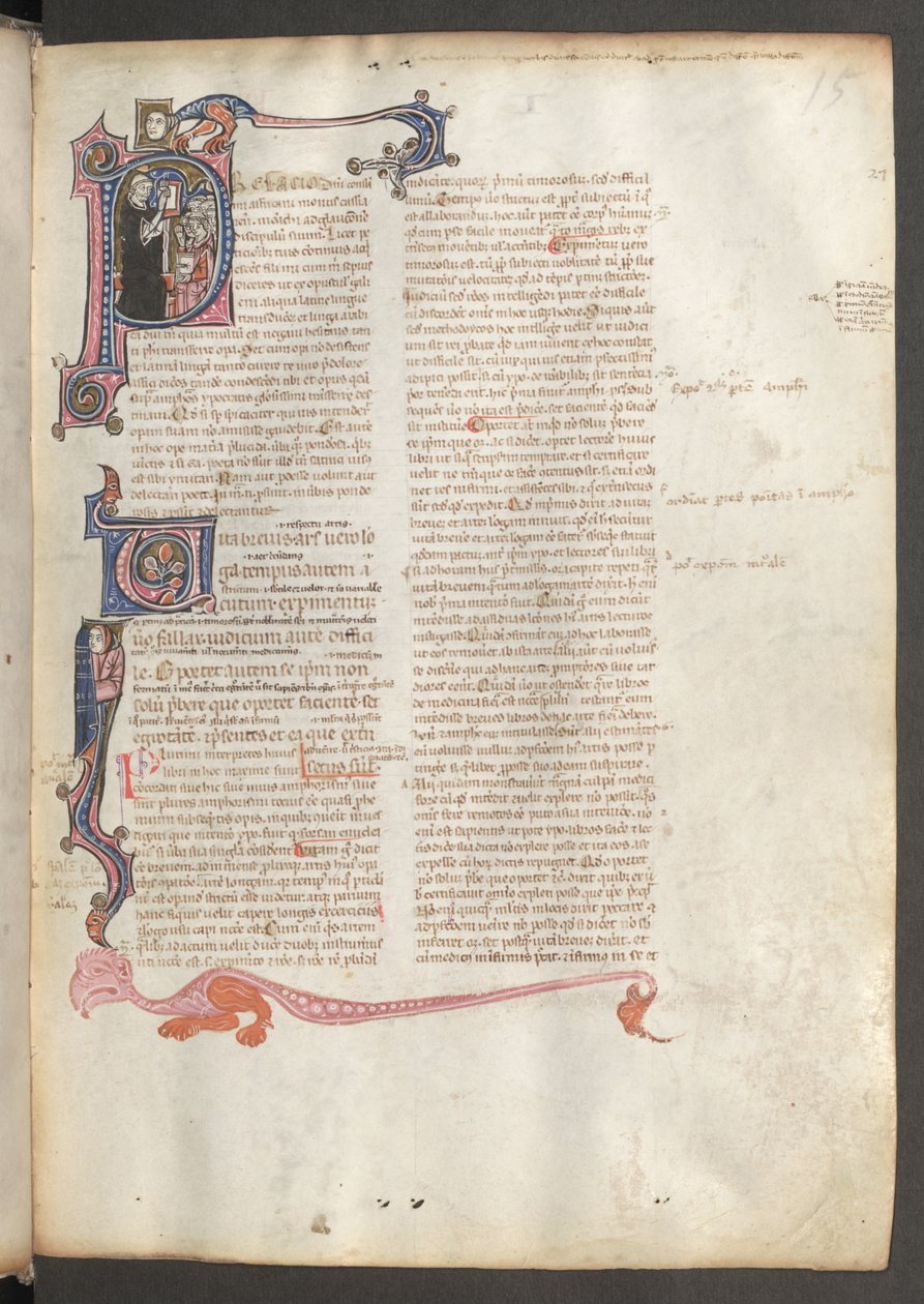 Vollseite: Text und verzierte Initialen von Erich Lessing