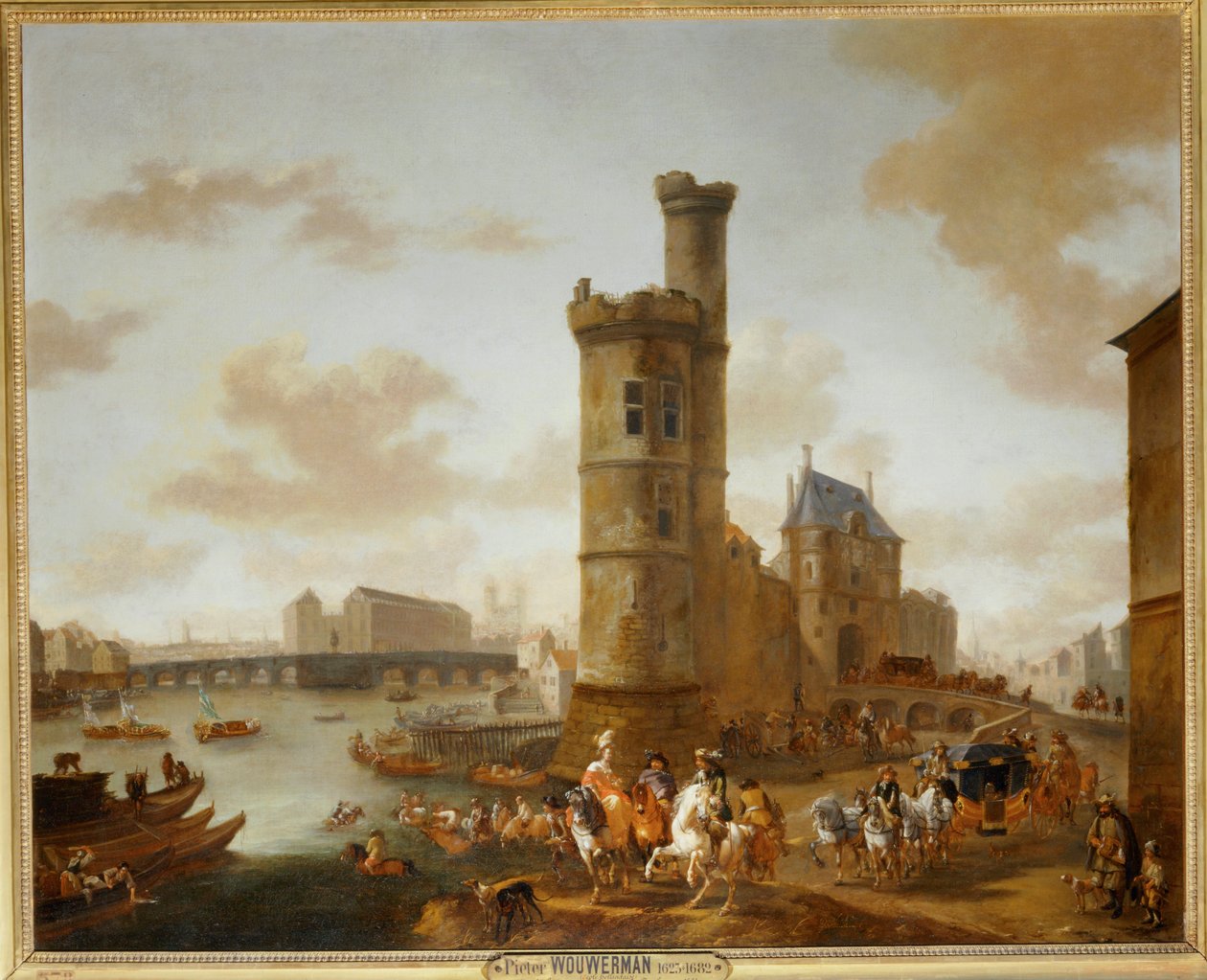 Der Turm und das Tor von Nesle in Paris von Erich Lessing