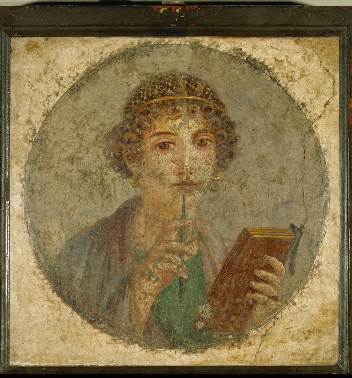 Sappho, idealisiertes Porträt eines jungen Mädchens als Dichterin von Erich Lessing