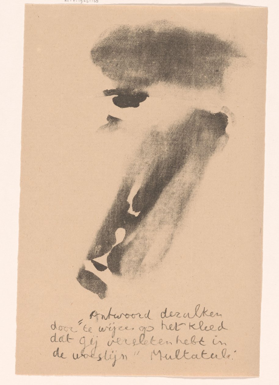 Abstrahiertes Gesicht von Erich Wichmann
