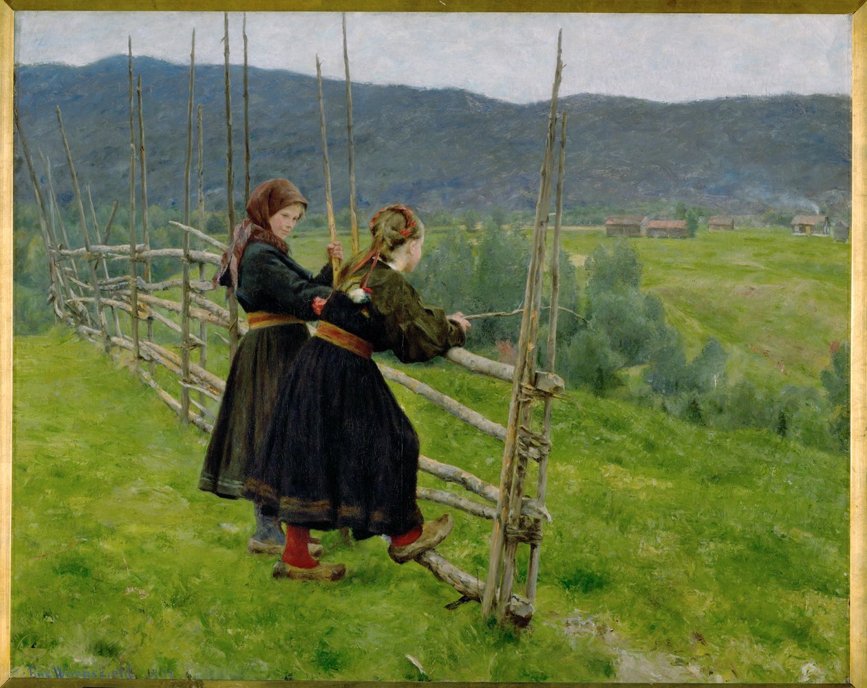 Auf der Ebene. 1883 von Erik Theodor Werenskiold
