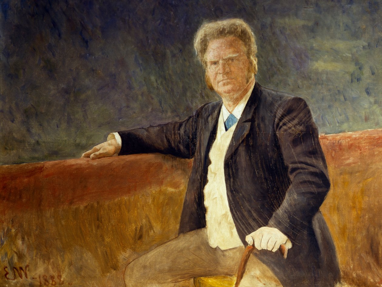 Porträt von Bjorn Bjornson (1859-1942), Schauspieler und Theaterdirektor, Gemälde von Erik Werenskiold (1855-1938) von Erik Theodor Werenskiold