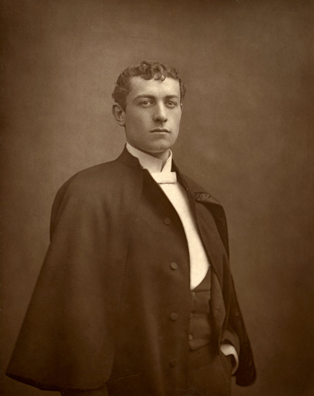 Lewis Waller, britischer Schauspieler, 1887 von Ernest Barraud