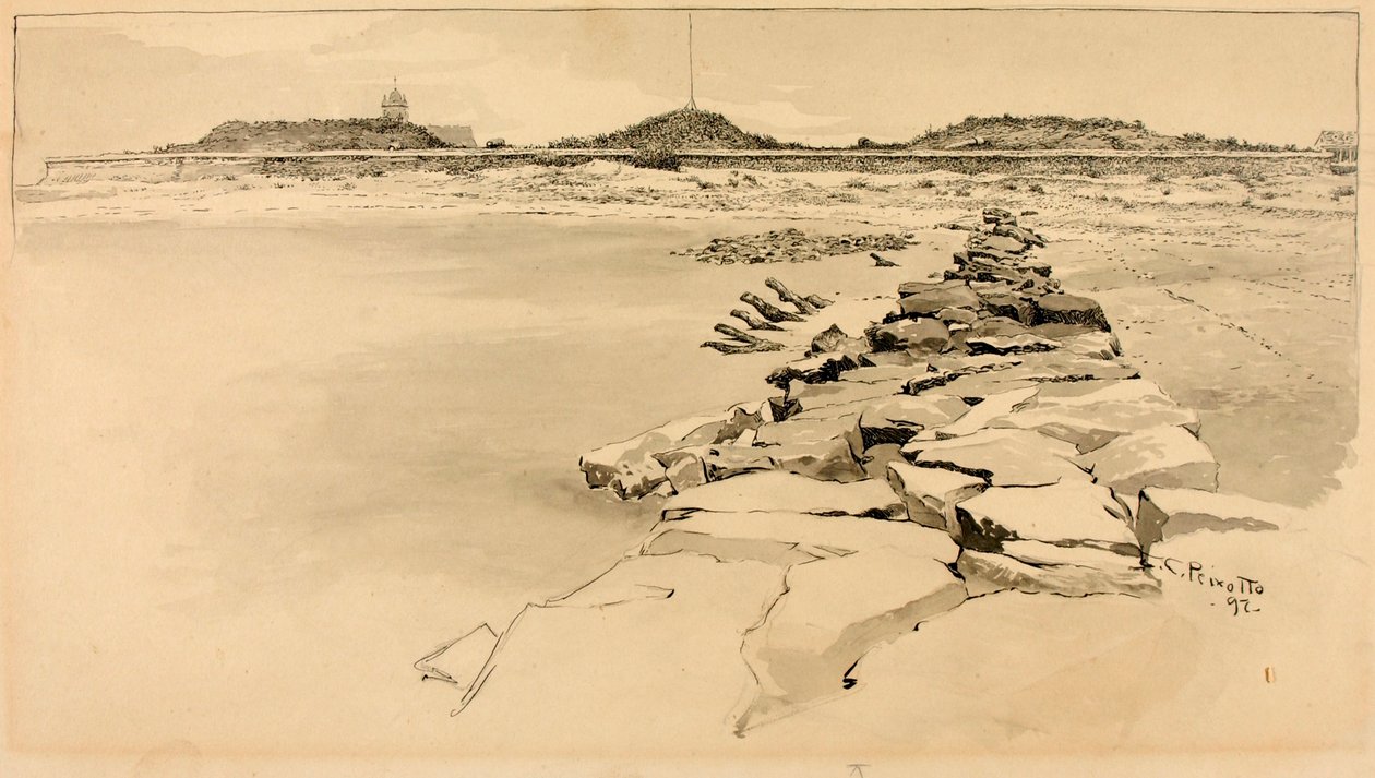 Fort Moultrie auf dem Gelände des alten Fort Sullivan von Ernest C. Peixotto