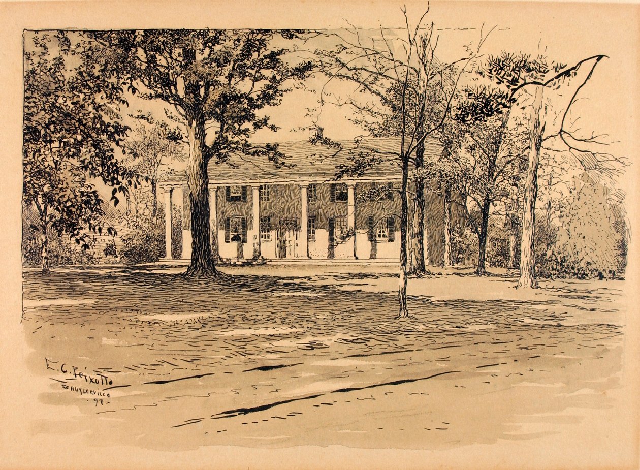 Saratoga. Haus von General Schuyler von Ernest C. Peixotto