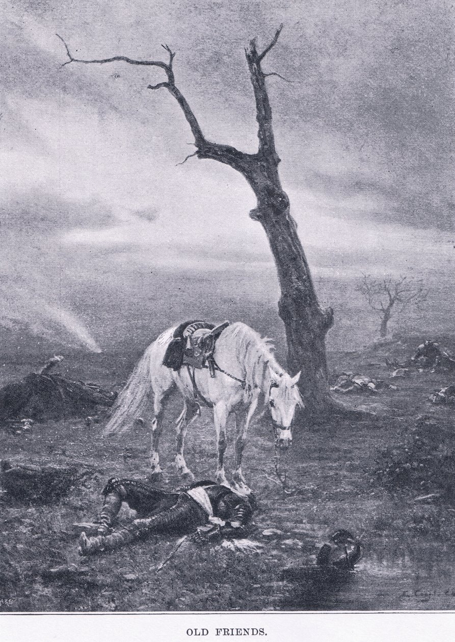 Alte Freunde, aus The Magazine of Art 1893, Cassell and Company von Ernest Crofts