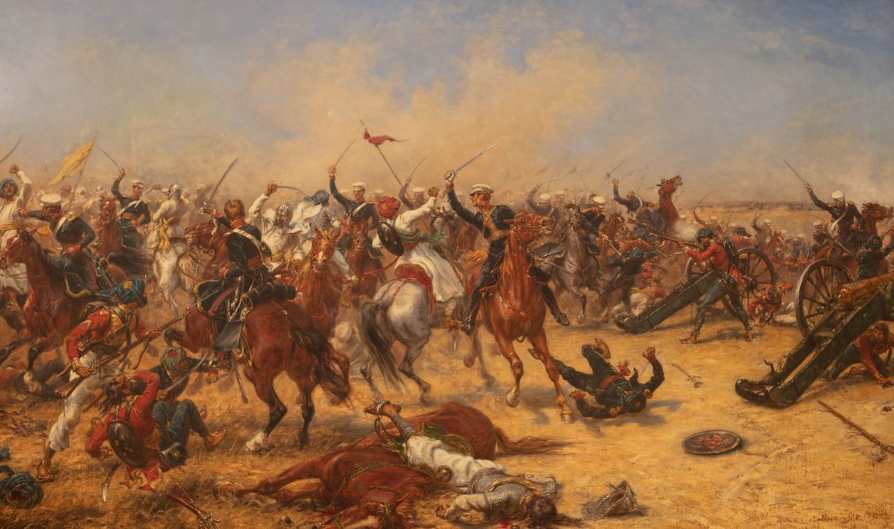 Die Schlacht von Moodkee, 18. Dezember 1845 von Ernest Crofts