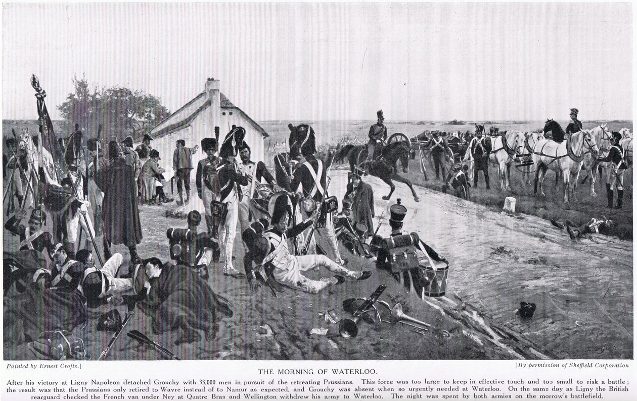 Der Morgen von Waterloo, Illustration aus 